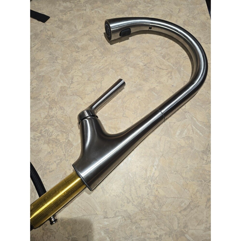 KOHLER Premium Single-Handle Pull-Down Kitchen Faucet – Vibrant Stainless Steel
